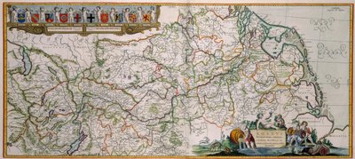 Stroom van de Rijn door Nicolaes Visscher